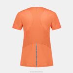 Clothing HVDBF355 Women Le Coq Sportif T-Shirt Orange - Image 3