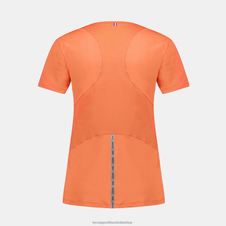 Clothing HVDBF355 Women Le Coq Sportif T-Shirt Orange - Image 3