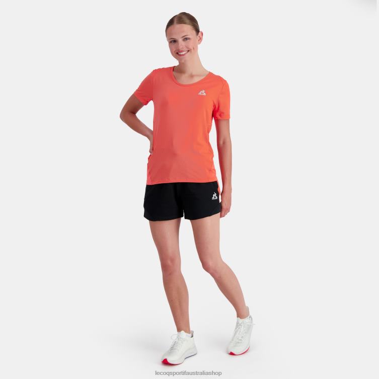 Clothing HVDBF355 Women Le Coq Sportif T-Shirt Orange - Image 5