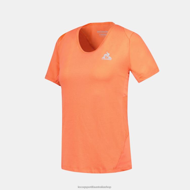 Clothing HVDBF355 Women Le Coq Sportif T-Shirt Orange - Image 6