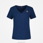 Clothing HVDBF358 Women Le Coq Sportif T-Shirt Blue - Image 2