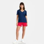 Clothing HVDBF358 Women Le Coq Sportif T-Shirt Blue - Image 6