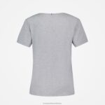 Clothing HVDBF359 Women Le Coq Sportif T-Shirt Grey - Image 3