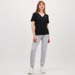 Clothing HVDBF360 Women Le Coq Sportif T-Shirt Black - Image 6