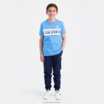 Clothing HVDBF379 Children Le Coq Sportif T-Shirt Blue - Image 6
