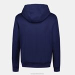 Clothing HVDBF37 Men Le Coq Sportif Hooded Sweatshirt Blue - Image 3