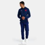 Clothing HVDBF37 Men Le Coq Sportif Hooded Sweatshirt Blue - Image 5