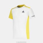 Clothing HVDBF380 Children Le Coq Sportif T-Shirt White