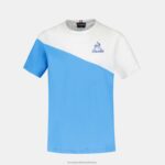 Clothing HVDBF381 Children Le Coq Sportif T-Shirt Blue - Image 2