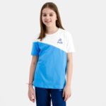 Clothing HVDBF381 Children Le Coq Sportif T-Shirt Blue - Image 7