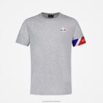 Clothing HVDBF384 Children Le Coq Sportif T-Shirt Grey - Image 2