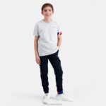 Clothing HVDBF384 Children Le Coq Sportif T-Shirt Grey - Image 5