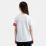 Clothing HVDBF384 Children Le Coq Sportif T-Shirt Grey - Image 7