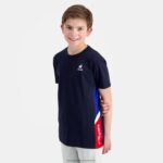 Clothing HVDBF385 Children Le Coq Sportif T-Shirt Blue