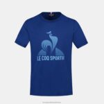 Clothing HVDBF386 Children Le Coq Sportif T-Shirt Blue - Image 2