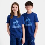 Clothing HVDBF386 Children Le Coq Sportif T-Shirt Blue - Image 10