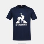 Clothing HVDBF388 Children Le Coq Sportif T-Shirt Blue - Image 2