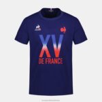 Clothing HVDBF389 Children Le Coq Sportif T-Shirt - Xv De France Blue - Image 2