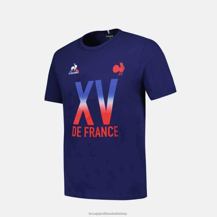 Clothing HVDBF389 Children Le Coq Sportif T-Shirt - Xv De France Blue - Image 4