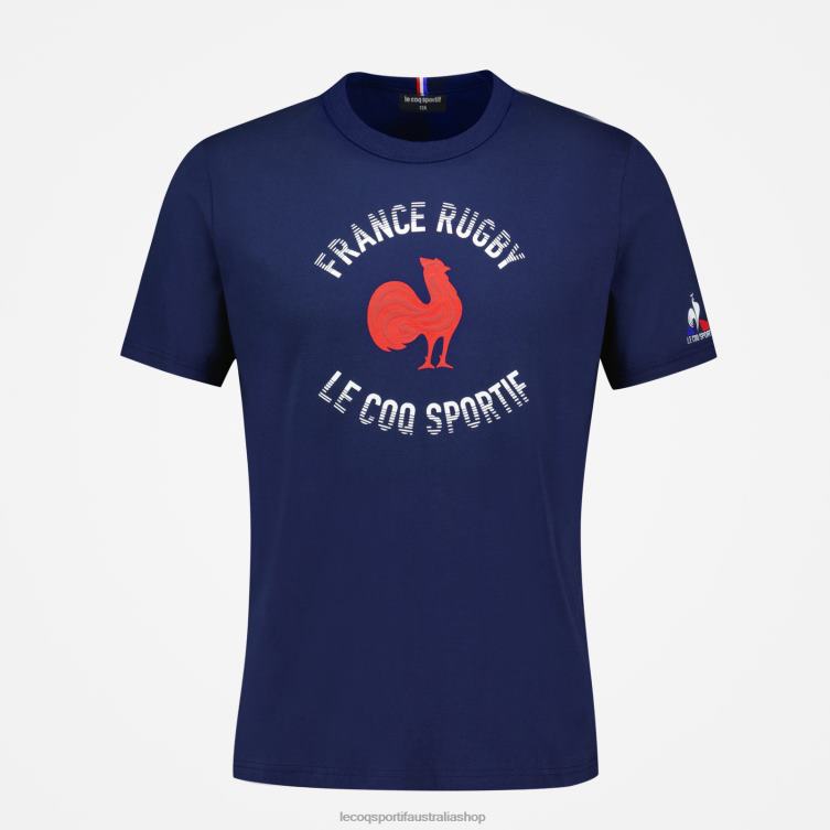 Clothing HVDBF390 Children Le Coq Sportif T-Shirt - France Rugby Blue - Image 2