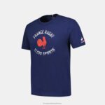 Clothing HVDBF390 Children Le Coq Sportif T-Shirt - France Rugby Blue