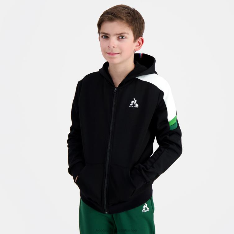 Clothing HVDBF391 Children Le Coq Sportif Hooded Sweatshirt With Zip Multicoloured - Image 1