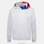 Clothing HVDBF393 Children Le Coq Sportif Hooded Sweatshirt Grey - Image 2