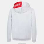 Clothing HVDBF393 Children Le Coq Sportif Hooded Sweatshirt Grey - Image 3