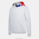 Clothing HVDBF393 Children Le Coq Sportif Hooded Sweatshirt Grey - Image 5