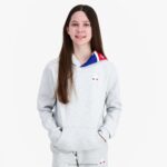 Clothing HVDBF393 Children Le Coq Sportif Hooded Sweatshirt Grey - Image 6