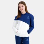 Clothing HVDBF395 Children Le Coq Sportif Hooded Sweatshirt Blue - Image 6