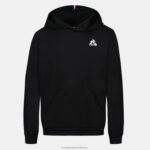 Clothing HVDBF399 Children Le Coq Sportif Hooded Sweatshirt Black - Image 2