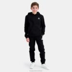 Clothing HVDBF399 Children Le Coq Sportif Hooded Sweatshirt Black - Image 6