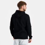 Clothing HVDBF39 Men Le Coq Sportif Hooded Sweatshirt Black - Image 2