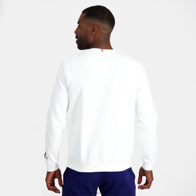 Clothing HVDBF3 Men Le Coq Sportif Sweatshirt - France Rugby White - Image 4