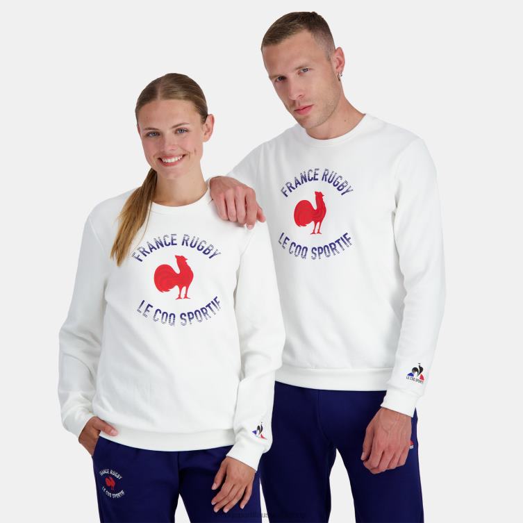 Clothing HVDBF3 Men Le Coq Sportif Sweatshirt - France Rugby White - Image 1