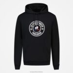 Clothing HVDBF40 Men Le Coq Sportif Hooded Sweatshirt Black - Image 2