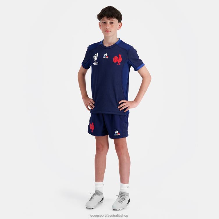Clothing HVDBF413 Children Le Coq Sportif Replica Short - Xv De France Blue - Image 5