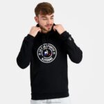 Clothing HVDBF41 Men Le Coq Sportif Hooded Sweatshirt Black