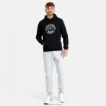 Clothing HVDBF41 Men Le Coq Sportif Hooded Sweatshirt Black - Image 5