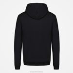 Clothing HVDBF42 Men Le Coq Sportif Hooded Sweatshirt Black - Image 3