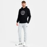 Clothing HVDBF42 Men Le Coq Sportif Hooded Sweatshirt Black - Image 5