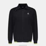 Clothing HVDBF432 Men Le Coq Sportif Zipped Sweatshirt Black - Image 2
