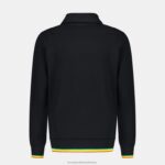 Clothing HVDBF432 Men Le Coq Sportif Zipped Sweatshirt Black - Image 3