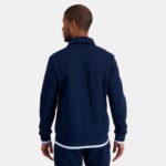 Clothing HVDBF433 Men Le Coq Sportif Zipped Sweatshirt Blue - Image 4