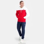 Clothing HVDBF435 Men Le Coq Sportif Hooded Sweatshirt Red - Image 6