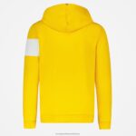 Clothing HVDBF438 Men Le Coq Sportif Hooded Sweatshirt Yellow - Image 3