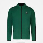 Clothing HVDBF439 Men Le Coq Sportif Zipped Sweatshirt Green - Image 2