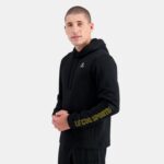 Clothing HVDBF440 Men Le Coq Sportif Hooded Sweatshirt Black
