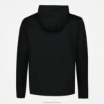 Clothing HVDBF440 Men Le Coq Sportif Hooded Sweatshirt Black - Image 3